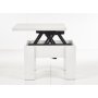 Serafin h�j och s�nkbart soffbord 80-160 x 80 cm - Vit