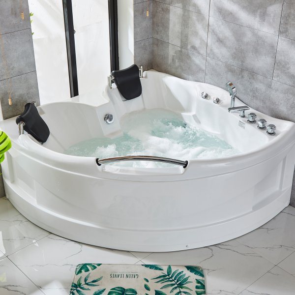 Spabad med varmelegeme 150x150cm | Til 2 personer | BK-005V | Hvid