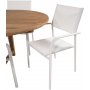 Bjurker Spisegruppe (180x120) - Hvid/Natur - 8 Stole