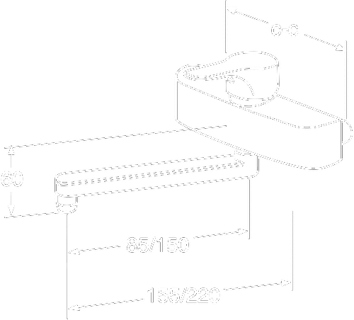 Gustavsberg Nautic väggblandare för tvättränna, pip 150 mm, 160 c-c Gustavsberg Nautic väggblandare för tvättränna, pip 150 mm, 160 c-c