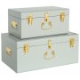 Matteus vintage Koffert set - Ljusgr� / M�ssing