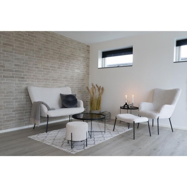 Venezia Soffbord 70 x 70 cm - St�l/glas