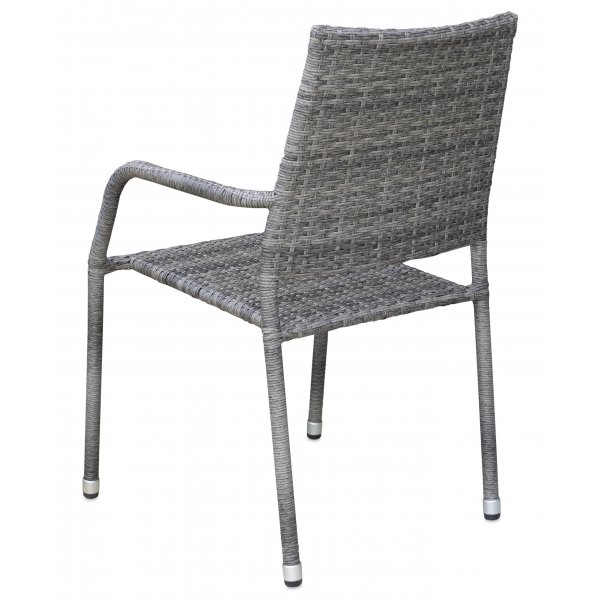 Ida pinottava ulkotuoli harmaata synteettistä rottinkia Ida pinottava ulkotuoli harmaata synteettistä rottinkia