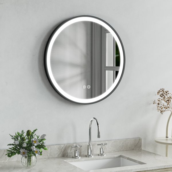 Kylpyhuonepeili Luna himmennettävällä valolla - 60 cm Kylpyhuonepeili Luna himmennettävällä valolla - 60 cm