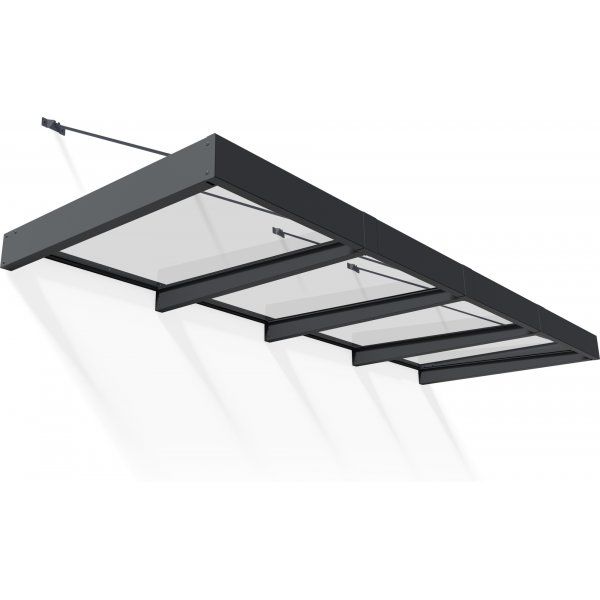 Canopia Sophia Klar XL Entrtak 1,4 x 4 - Mrkgr/klarglas