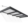 Canopia Sophia Clear XL Entrance baldakin 1,4 x 4 - Mrkegr/klart glas
