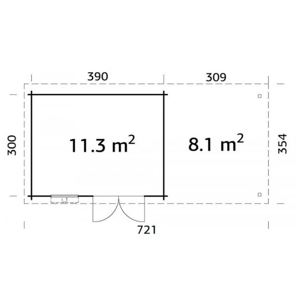 Anneks Elsa 11,3+8,1 m² Anneks Elsa 11,3+8,1 m²