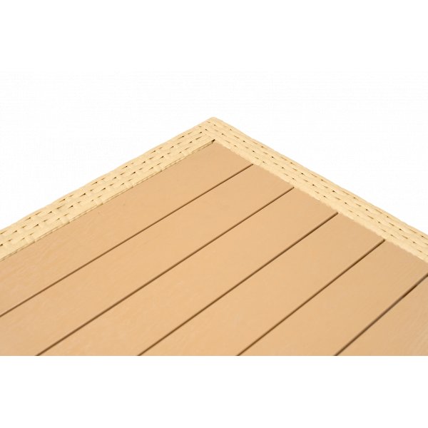 Balkongset 2-sits soffa med bord + Kompakt loungeset f�r balkong + Beige