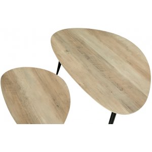 Smokey satsbord 90x60 | 60x40 cm - Gr�/svart