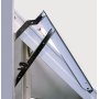 Vridfnster med bgpost - 3-glas - Tr - U-vrde: 1,1