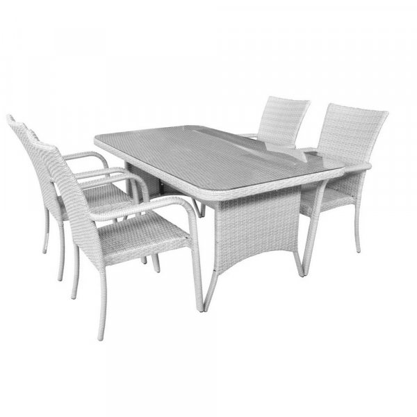 Matgrupp Rattan - 4 stolar