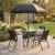 Matgrupp utomhus 4 stolar & parasoll - Samra + Fl�ckborttagare f�r m�bler