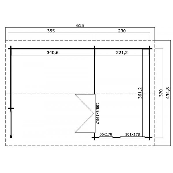 Attefallshus Jennelie - 21,3 m