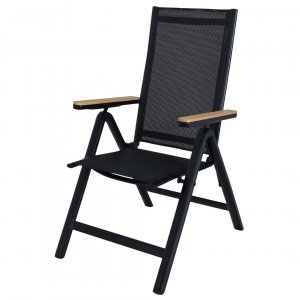 Positionsstol tr�dg�rdsstol svart textilene ek-aintwood armst�d