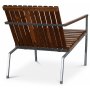 Alva lnestol - Teak / Galvaniseret stl