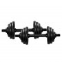 Hantelset - Helsvart - 20 kg