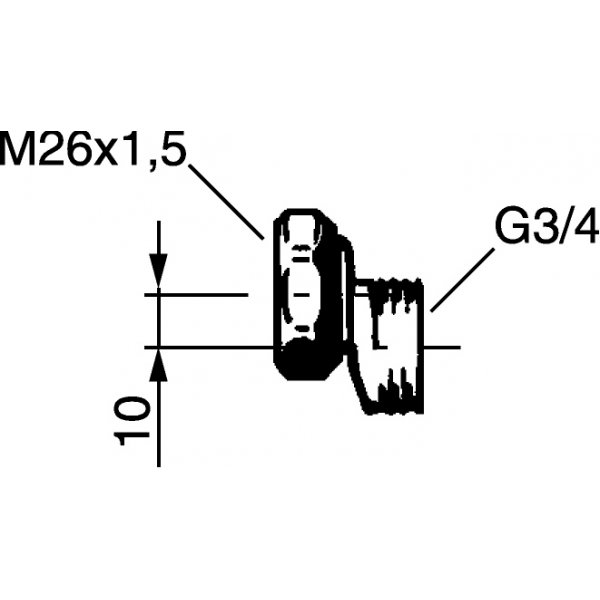 FM Mattsson Excenterkoppling (c/c 10) Krom FM Mattsson Excenterkoppling (c/c 10) Krom