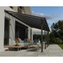 Canopia Olympia Altantak i Aluminium 3 x 8,5 - Mrkgr/klarglas