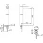 Oras Tvttstllsblandare, hg modell Cubista 2801