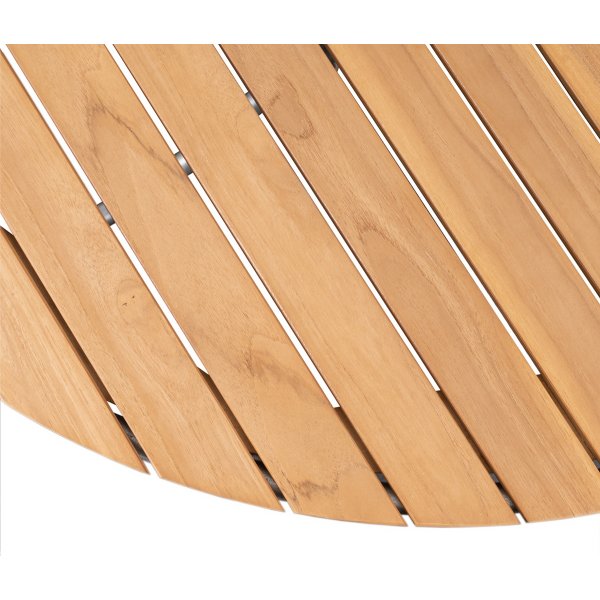 Möllan Tisch rund Ø110 cm - Teak / Verzinkter Stahl + Reinigungsspray für Gartenmöbel Möllan Tisch rund Ø110 cm - Teak / Verzinkter Stahl + Reinigungsspray für Gartenmöbel