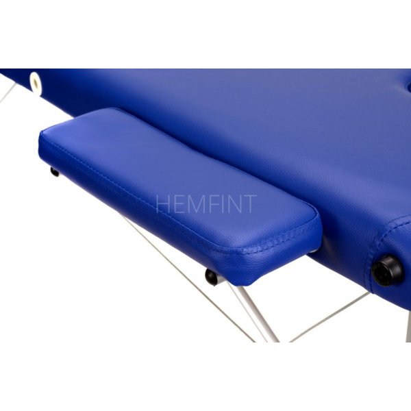 Massagebnk med metallben - 2 zoner - Bl