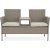 Duo sofa til to personer med sidebord + Rengøringsspray til havemøbler Duo sofa til to personer med sidebord + Rengøringsspray til havemøbler