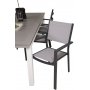 Ekens Matgrupp (224x100) - Svart/Gr/Vit - 6 Stolar