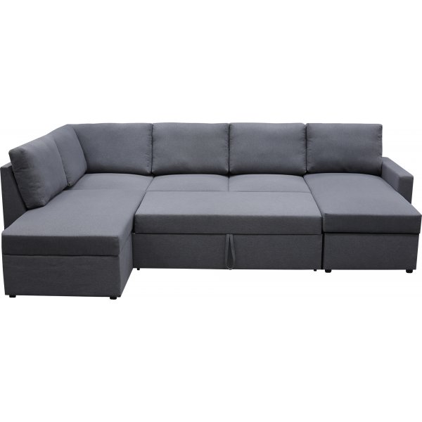 B�ddsoffa U-form m�rkgr� - Dream