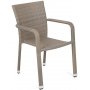 Matgrupp Sumba bord + 6 stolar - Beige melerad