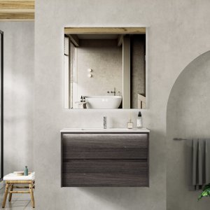 Badezimmerpaket - Monaco | Soft-Close-Schubladen & LED-Spiegel | 80 cm Badezimmerpaket - Monaco | Soft-Close-Schubladen & LED-Spiegel | 80 cm