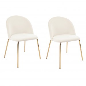 Stol beige sammet guldiga ben - Plaza Stol beige sammet guldiga ben - Plaza