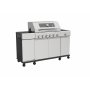 Gasolgrill med sidobr�nnare och f�rvaringssk�p - 6 br�nnare - rostfritt st�l