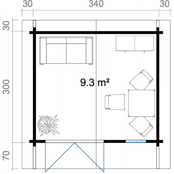 Friggebod Theodor - 10,2 m�