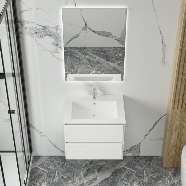 Badeværelsesmøbel Florence 60 cm - Hvid Badeværelsesmøbel Florence 60 cm - Hvid