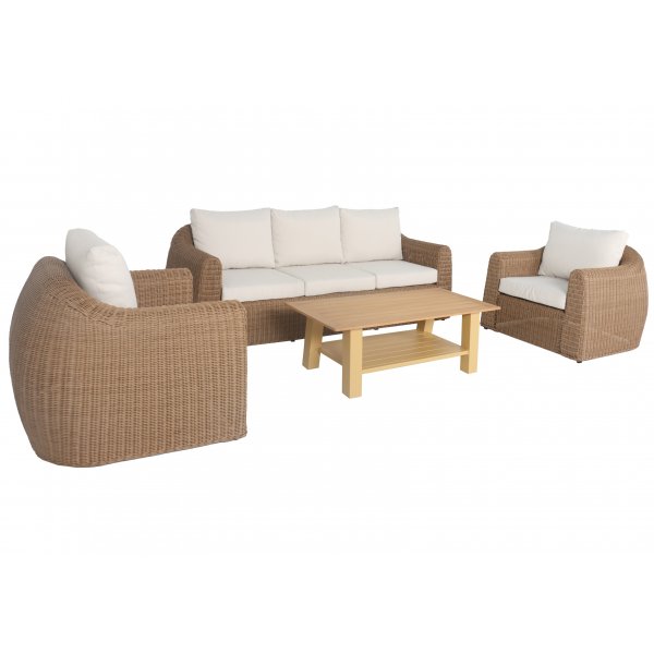 Malibu XL Loungegrupp - Nature / Beige Malibu XL Loungegrupp - Nature / Beige