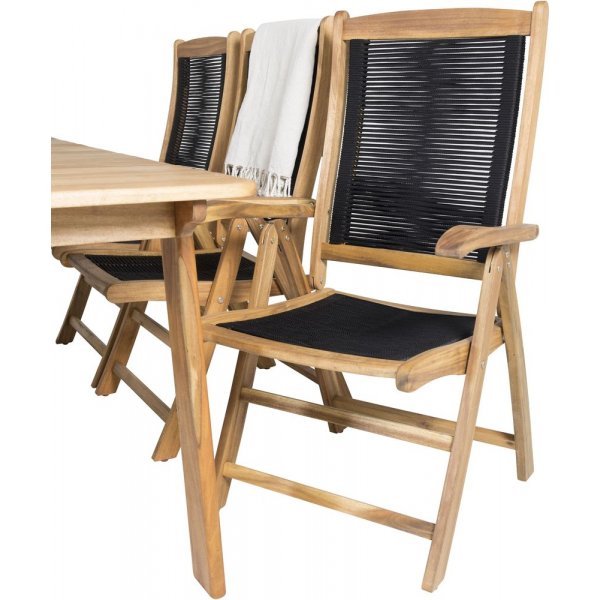 Malmby Matgrupp (180x90) - Natur - 6 Stolar