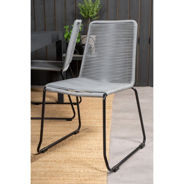 Holma Matgrupp (160x100) - Svart - 4 Stolar