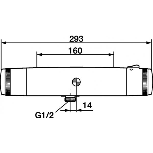 FM Mattsson S�kerhetsblandare f�r dusch, Origo Krom - 9480-0000