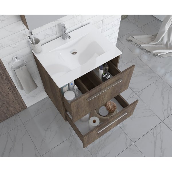 Badrumsmöbler Puro - Mörk träimitation Badrumsmöbler Puro - Mörk träimitation