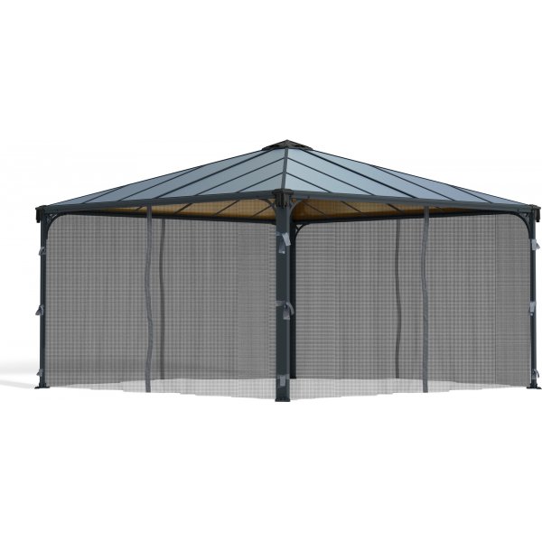 Canopia-hyttysverkko Palermon paviljonkiin 4,3 x 4,3