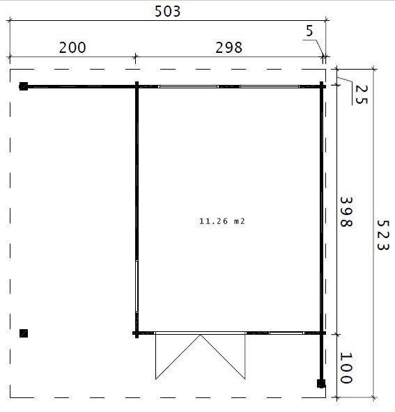 Attefallshus Karl F - 25 m² Attefallshus Karl F - 25 m²