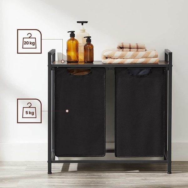 Ambrette Duo tv�ttkorg - Svart/brun