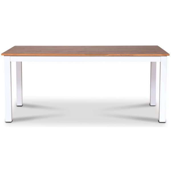 Sten� matbord 180 cm - vit / oljad ek