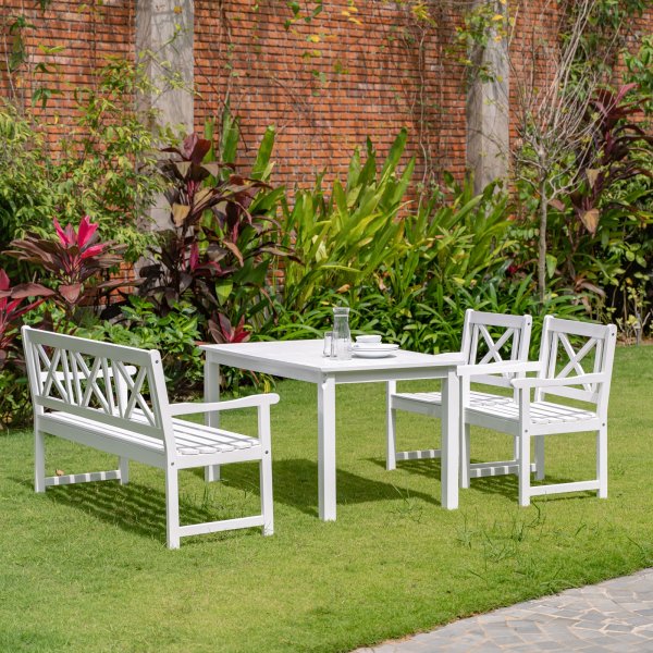 Gartenbank Weiß -Bohus + Textilimprägnierung für Outdoormöbel Gartenbank Weiß -Bohus + Textilimprägnierung für Outdoormöbel