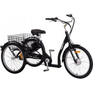 Trehjulig elcykel med 7 vxlar - 250W + Reflexsele