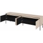 TV-b�nk med LED - Beige/svart