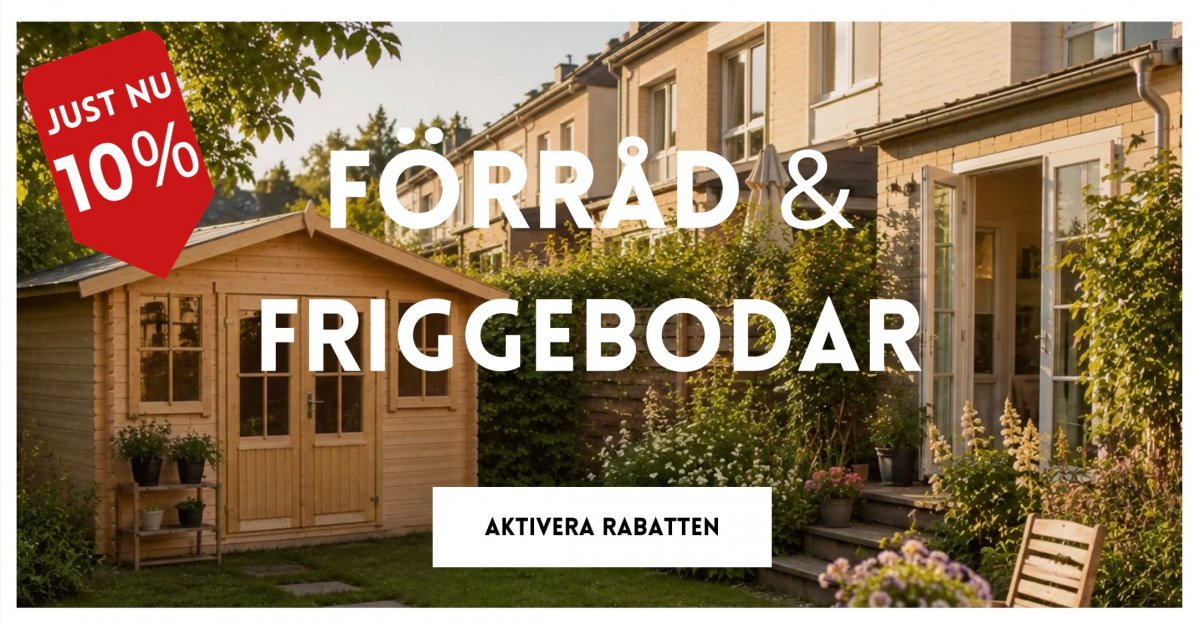 Stugor & friggebodar 10%