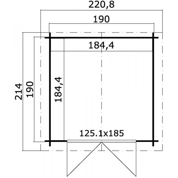 Friggebod Hedda B - 3,5 m