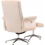 Fåtölj med fotpall Hagön - beige teddy whitewash Fåtölj med fotpall Hagön - beige teddy whitewash