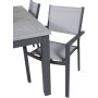 Ekens Spisegruppe (152x90) - Sort/Gr - 4 Stole